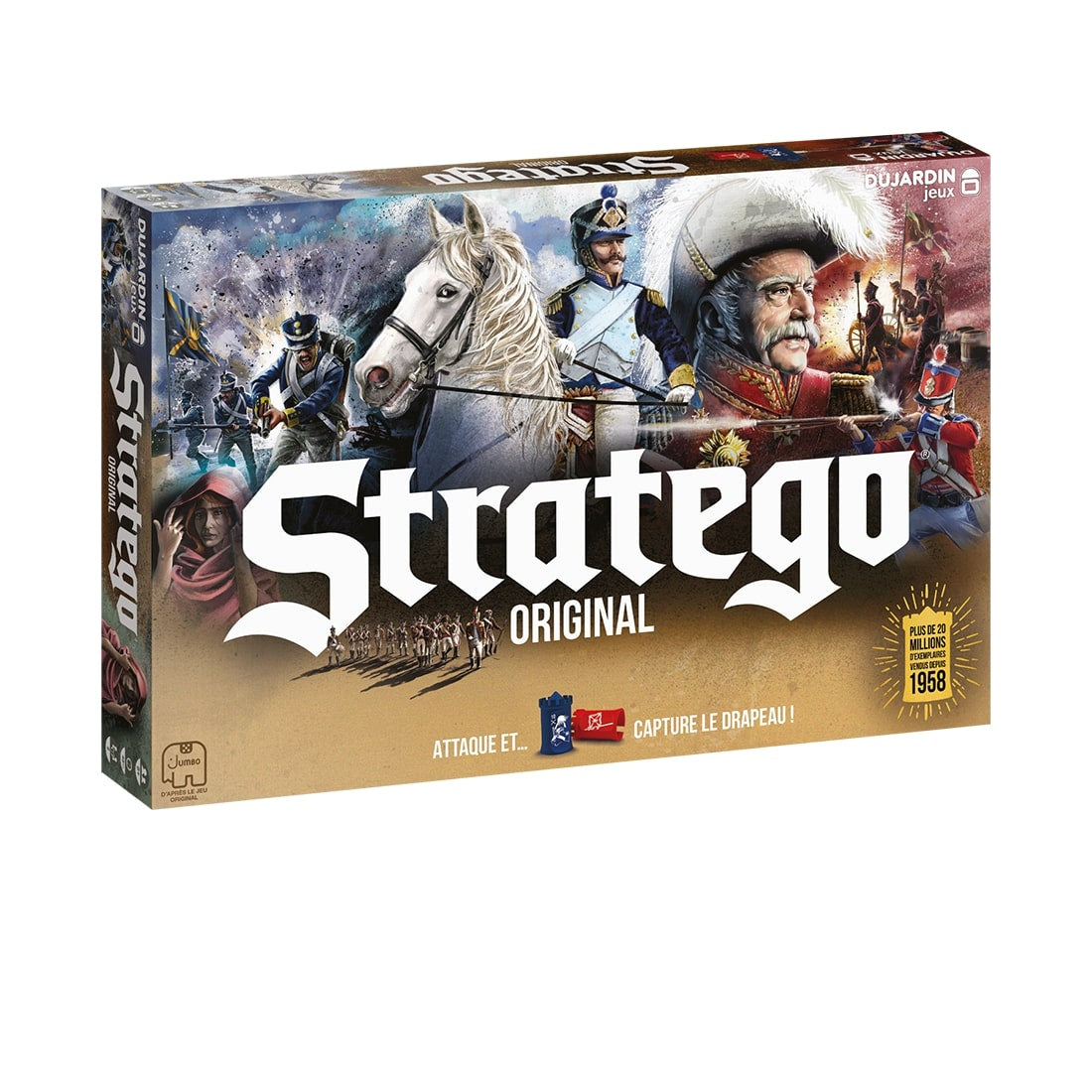 Stratego Original - Jeu de société - DUJARDIN - Lancez l'offensive et protégez votre drapeau dans ce classique du jeu stratégique !