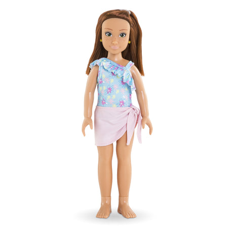 Coffret Zoé a la plage - COROLLE GIRLS - Poupée mannequin - 5 accessoires - 28 cm - Des 4 ans