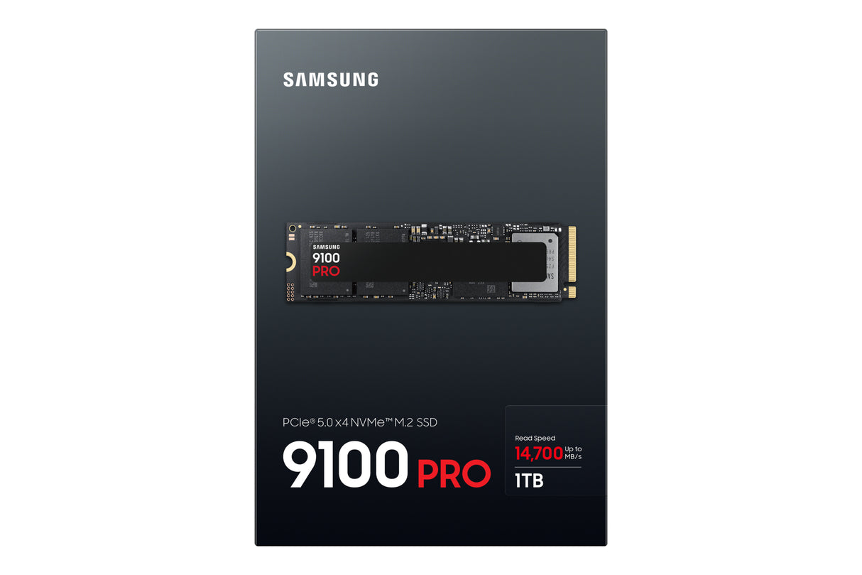 SAMSUNG - 9100 PRO - SSD Interne - 1 To - NVMe M.2 PCIe 5.0x4 - Vitesse lecture jusqu'a 14 800 Mo/s