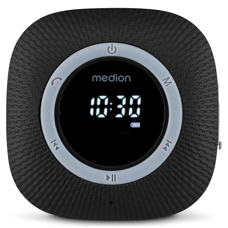 Radio de Douche - MEDION - FM - Bluetooth - IPX6 - Ventouse de fixation - Noir