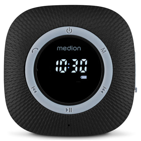 Radio de Douche - MEDION - FM - Bluetooth - IPX6 - Ventouse de fixation - Noir