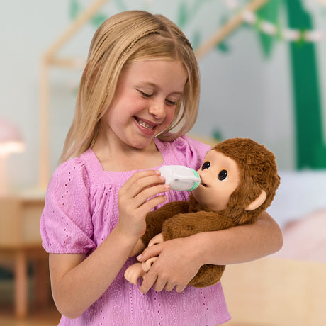 Mon Bébé Singe - MOOSE TOYS - LITTLE LIVE PETS - Singe interactif avec accessoires