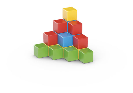 Blocs magnétiques - GEOMAG - Set créatif - 16 pieces - Éducatif - Plastique recyclé - Des 12 mois