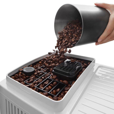Machine expresso broyeur - De'Longhi - Magnifica start - ECAM220.61.W - 4 recettes - Blanc inox