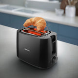 Grille-pain - PHILIPS - HD2581/90 - Collection Daily petit déjeuner - 2 fentes - 830W - Noir