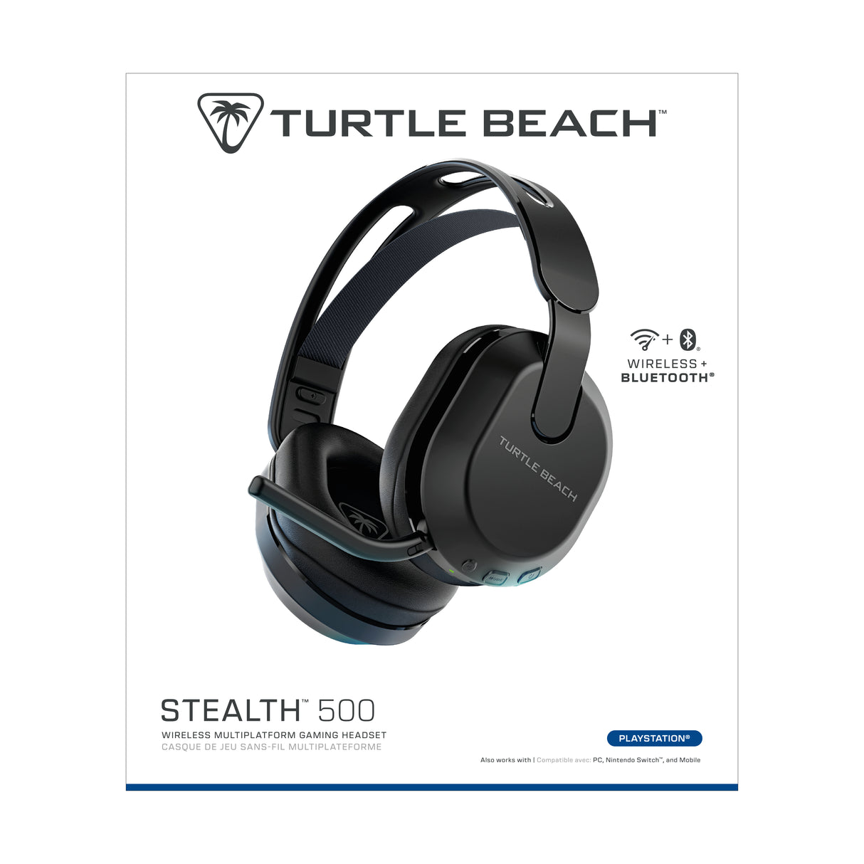 Casque de gaming sans fil - TURTLE BEACH - Stealth™ 500 PS - Noir