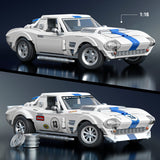 Hot Wheels - Coffret de Construction Corvette Grand Sport - Avec 918 pieces - Mattel Brick Shop - JGR31