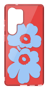Coque pour Samsung Galaxy S25 Ultra Motif Floral Unikko Samsung Rouge