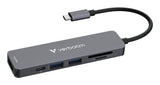 Hub USB-C 3.2 Verbatim Essentials - 6 ports (Gris)