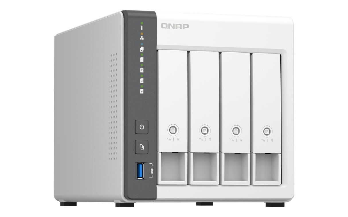 Serveur NAS Qnap TS-433 4Go - 4 baies (Blanc)