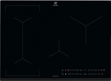 Plaque a induction - ELECTROLUX - 4 foyers - 71 x 52 cm - EIV734 - Noir