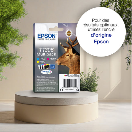 EPSON Multipack T1306 - Cerf - Cyan, Magenta, Jaune (C13T13064012)