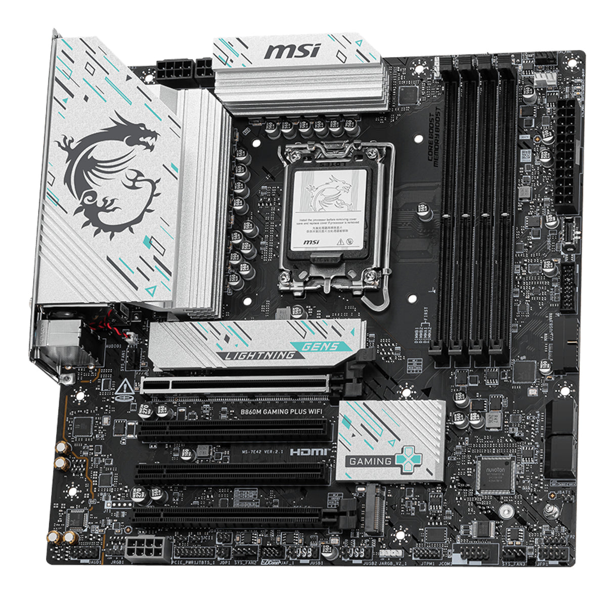 Carte mere - MSI - B860M GAMING PLUS WIFI l B860 LGA 1851 (Socket V1) micro ATX