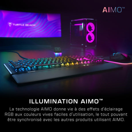Clavier gaming PC mécanique - TURTLE BEACH - Vulcan II - Noir