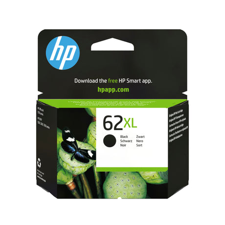 HP 62XL Cartouche d'encre noire grande capacité authentique (C2P05AE) pour Officejet Mobile 250, Envy 5540/5640/7640, Officejet