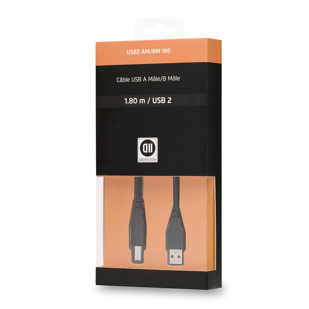 C ble USB 2.0 A m le/B m le 1.80 m