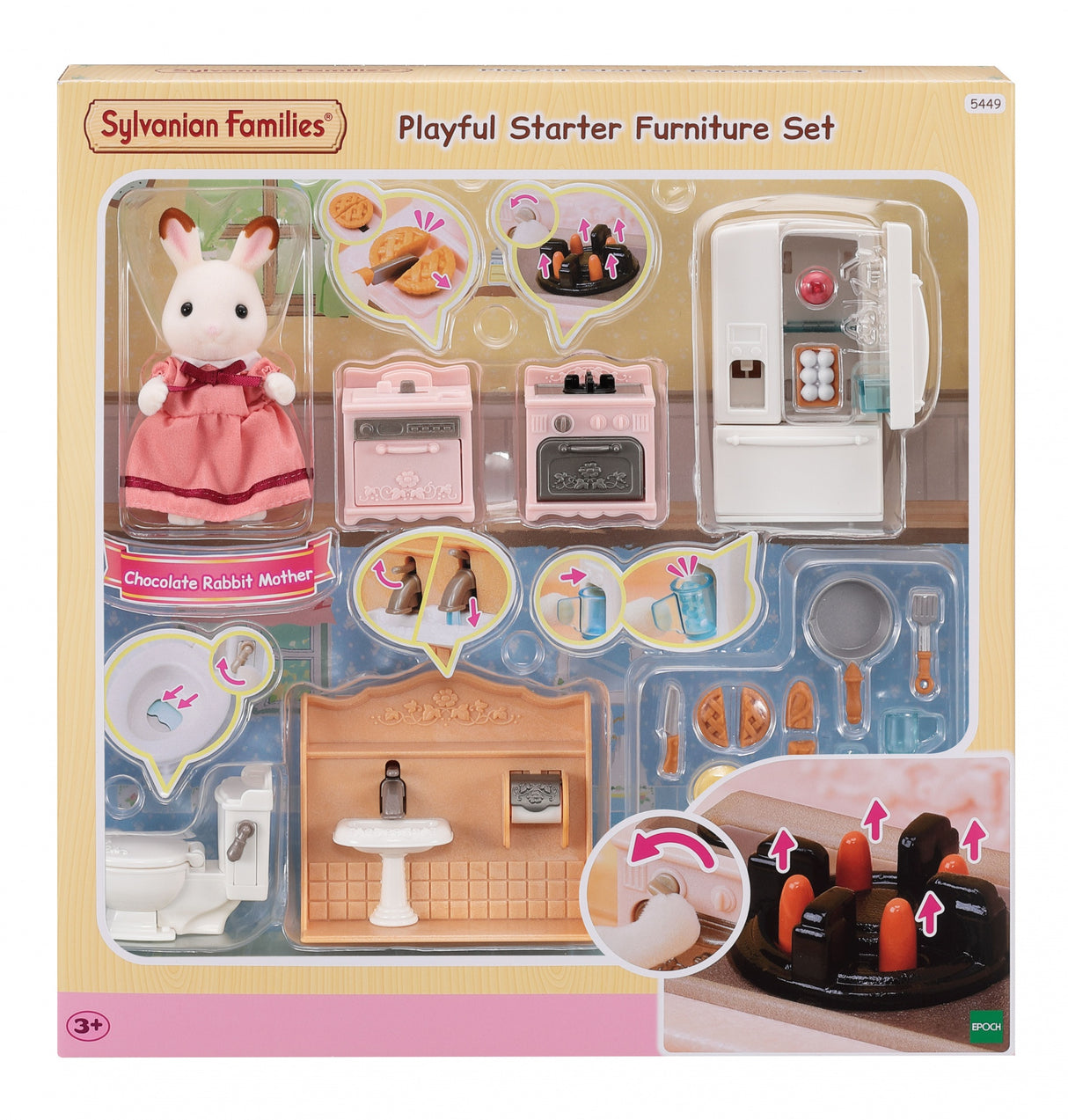 Le  set d'ameublement cosy cottage et maman - Sylvanian Families - 5449