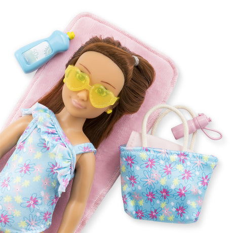 Coffret Zoé a la plage - COROLLE GIRLS - Poupée mannequin - 5 accessoires - 28 cm - Des 4 ans