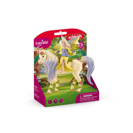 Fée Sera avec Figurine Licorne aux fleurs - Fée Sirene Magique et Fantastique et Jouet Licorne - Coffret de Jouets Idéal pour les