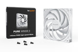 Ventilateur de boitier be quiet! Pure Wings 3 Haute Vitesse PWM 14cm (Blanc)