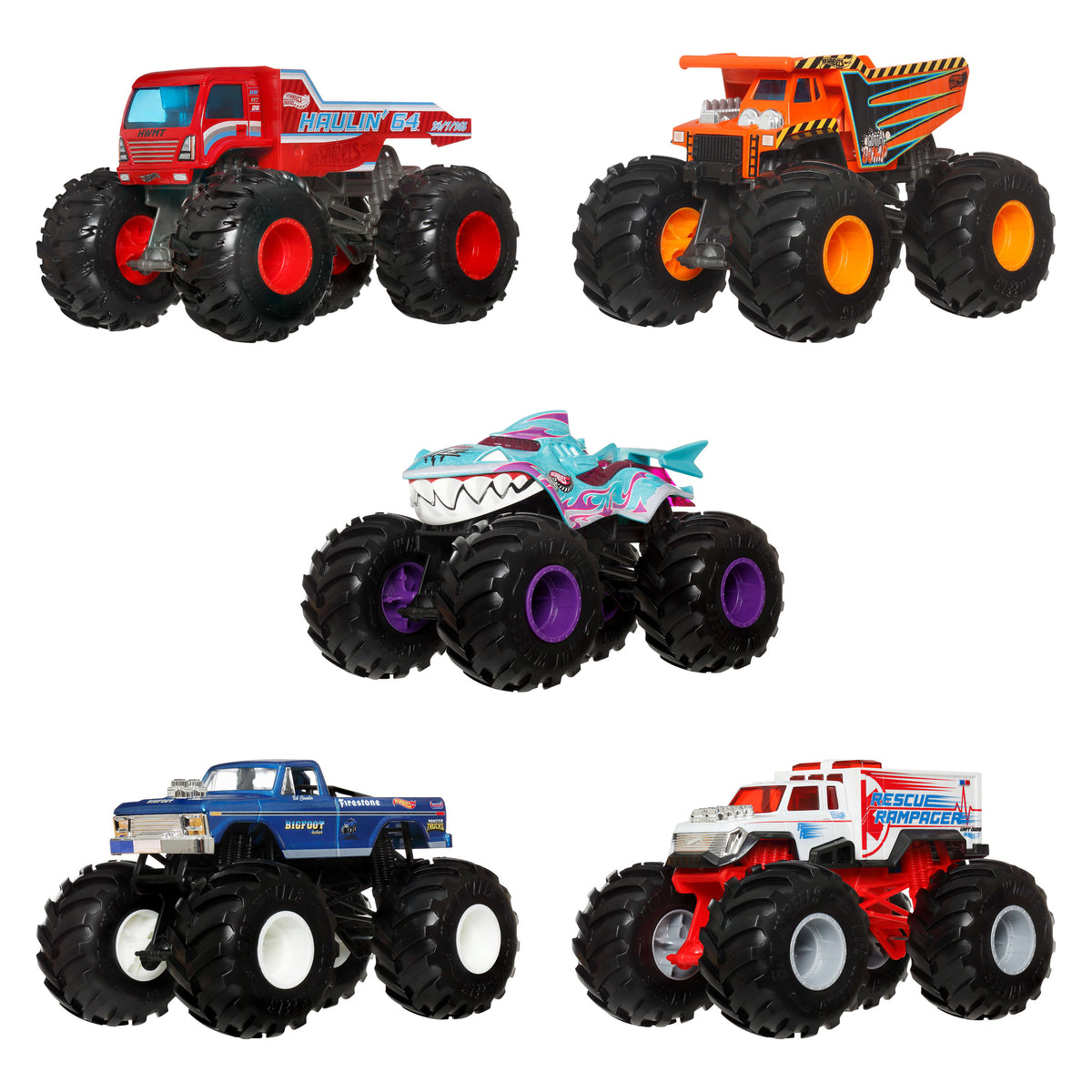 Hot Wheels - Monster Truck 1:24 (Modele aléatoire) - Petite Voiture - 3 ans et + - Hot Wheels - FYJ83