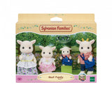 Figurines miniatures - SYLVANIAN FAMILIES - La famille Chevre - 4 personnages articulés et habillés avec soin