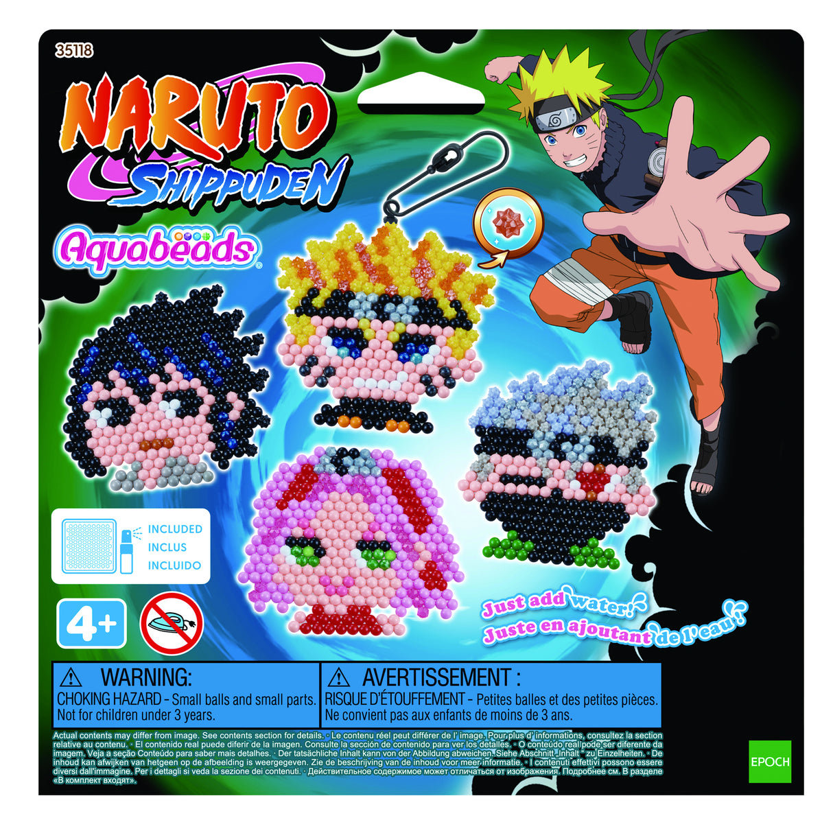 Le kit porte-clés Naruto - Aquabeads - 35118