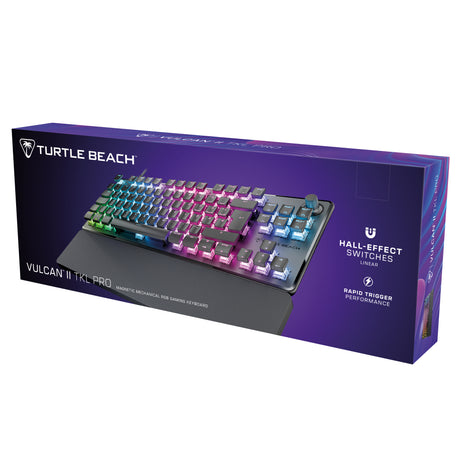 Clavier gaming RGB mécanique magnétique - TURTLE BEACH - Vulcan II TKL Pro - Noir