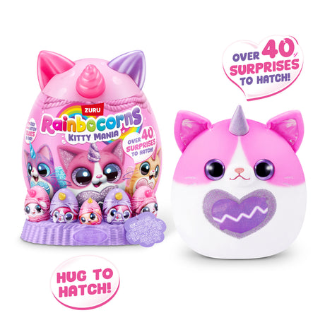 oeuf surprise - Peluche - ZURU - Rainbocorns KittyMania - Modele aléatoire - Des 3 ans