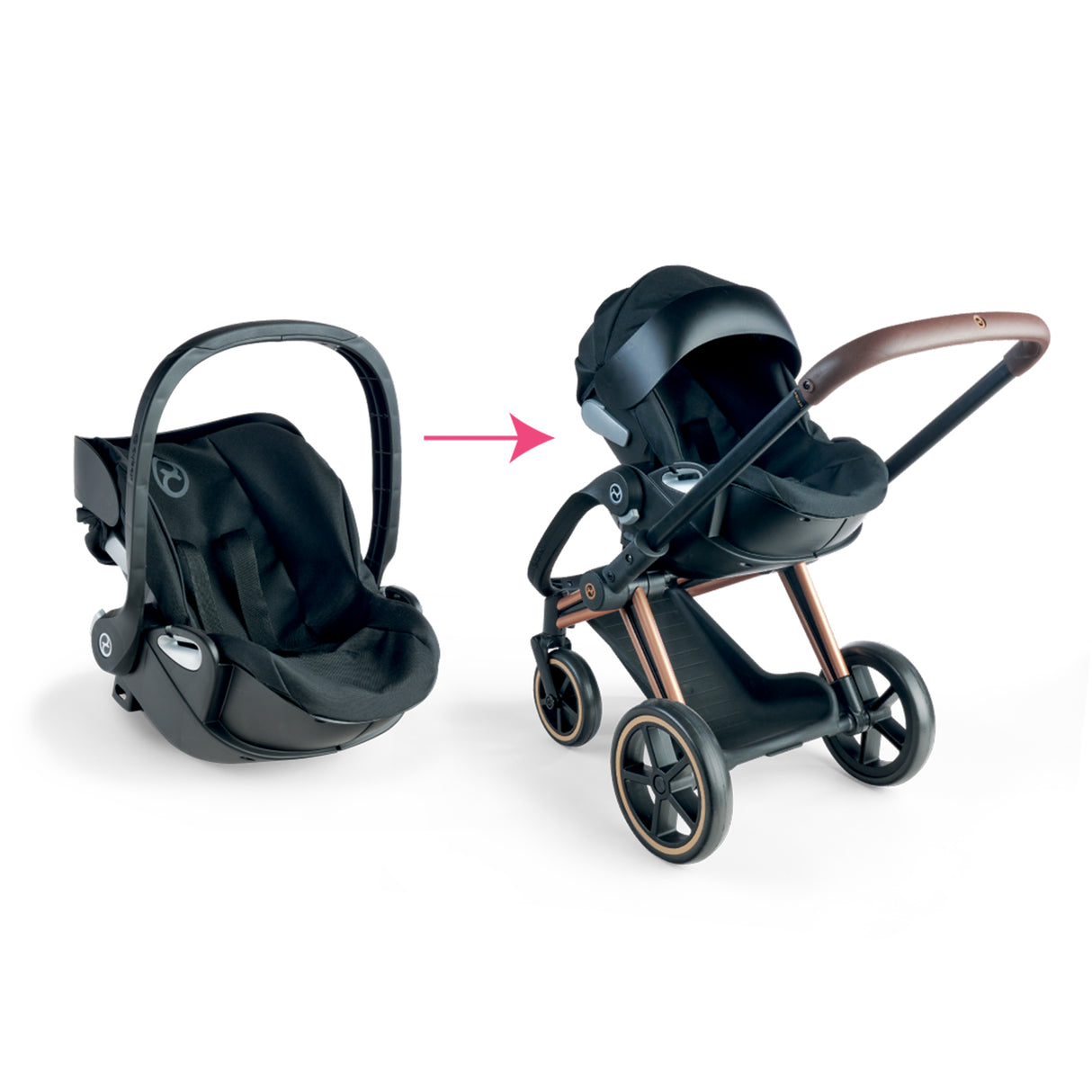 Porte-Poupon 2-en-1 - COROLLE - Cybex Priam - Pour poupons de 36 a 42 cm - Des 3 ans