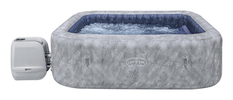 Spa gonflable BESTWAY - Lay-Z-Spa San Fransisco - Hydrojets - 230 x 230 x 71 cm - 5 a 7 places - Carré (couverture, 5 appuie-tete)