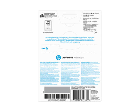 Papier photo brillant HP Advanced - 100 feuilles/10 x 15 cm - HP - Q8692A