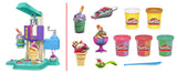 PlayDoh Mes Glaces Arc-en-Ciel, Pâte a modeler, Machine a Creme Glacée factice, 5 pots de 56 g  et accessoires, des 3 ans