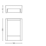 Applique murale - PHILIPS - Arbour - 4000K - Anthracite - 1x6 W - IP44