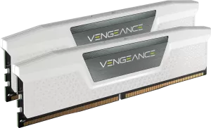 Kit Barrettes mémoire 32Go (2x16Go) DIMM DDR5 Corsair Vengeance  5200MHz CL40 (Blanc)