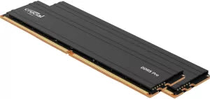 Kit Barrettes mémoire 32Go (2x16Go) DIMM DDR5 Crucial Pro  5600MHz (Noir)