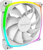 Lot de 3 Ventilateurs de boitier Montech AX120 RGB - 12cm (Blanc)